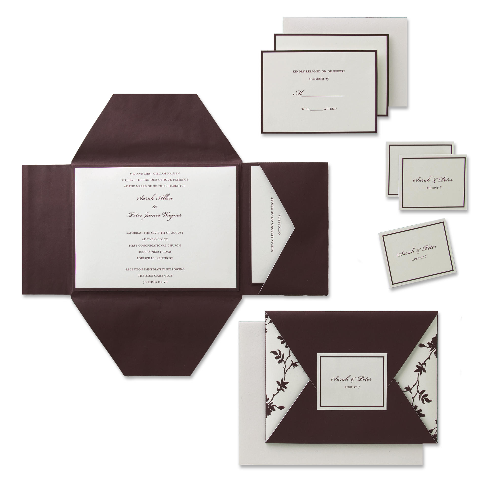 Gartner® Studios Chocolate & Ivory Deluxe Invitation Kit, 30ct